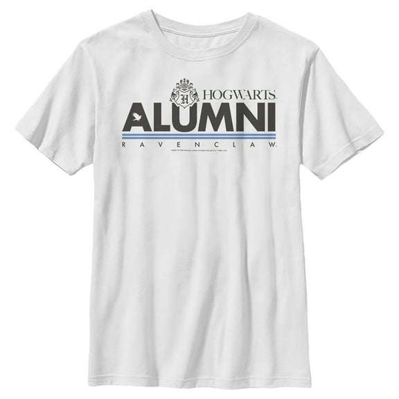 Boy's Harry Potter Hogwarts Alumni Ravenclaw Graphic Tee White X Small