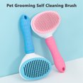 thumbnail image 4 of Pet Grooming Brush Dog Brush Cat Brush Dog Hair Brush Self-Cleaning Brush Pet Hair Removal Tool Pet Comb Suitable for Dogs and Cats Gentle Removal of Loose Hair, 4 of 8