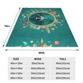 thumbnail image 3 of Fuzoiu Around The Planet Print Ultra-Soft Micro Fleece Blanket,All Seasons Flannel Throw, Lightweight Blanket for Bed, Sofa, Couch, Movie Night, Camping, and Travel-80"x60", 3 of 7
