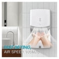 thumbnail image 3 of Automatic Hands Dryer, High Speed Bathroom Dryer, Wall Mounted White ABS Plastic Cover Hand Drying Machine For Washroom, 3 of 6