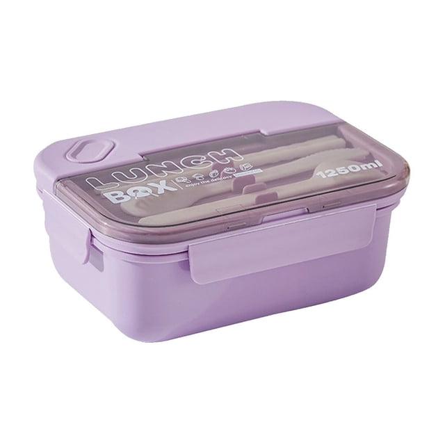 Meitianfacai Back to School Clearance! 3 Compartments In One Large Lunch Box Leakproof Lunch Box Suitable for Dining Out Work Plastic Microwave Lunch Box Sealed Adult School Supplies