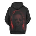 thumbnail image 3 of Michael Myers Hoodies for Men Women 3D Print Pullover Novelty Hooded Sweatshirt Hoodies with Big Pockets 2XL, 3 of 8