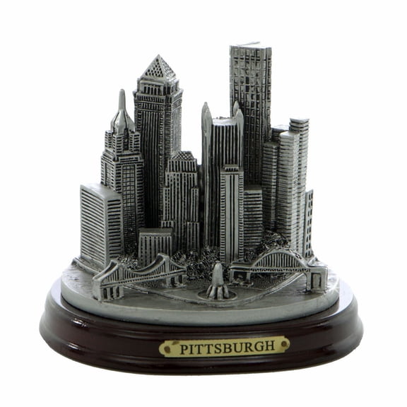 Silver Pittsburgh Model 3.5 Inches City Skyline Replica Souvenir