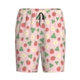 thumbnail image 4 of Wukai Strawberry And Flowers Men’s Short Pajama Pants With Pockets Soft Sleep Pj Shorts for Men-XX-Large, 4 of 6