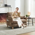 thumbnail image 2 of Miekor Furniture Foldable sofa bed recliner, 3-in-1 convertible sleeper, mid-century modern decor, suitable for small spaces, with three pillows, can be placed in the bedroom study room guest 71386, 2 of 12