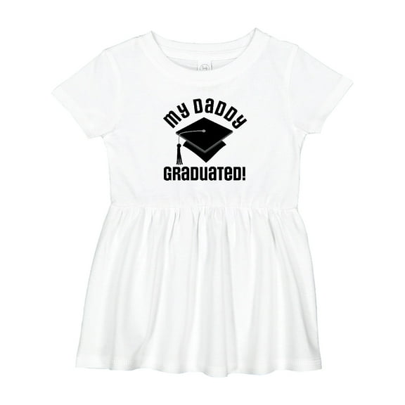 Inktastic My Daddy Graduated College Graduate Girls Baby Dress