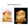 thumbnail image 4 of Casa de muñecas Irfora Casa de muñecas en miniatura DIY Kit de casa de muñecas de madera con muebles con luz LED Música Sweet Time Irfora Casa de muñecas, 4 of 7