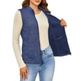 thumbnail image 3 of a.Jesdani Womens Fleece Vests lightweight Soft Fleece Vest Zip Jackets with Pockets M-3XL, 3 of 11