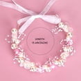 thumbnail image 3 of Corona de Cristal Artificial Perla Diadema con Pendientes, Tocado de Cristal Floral Accesorios para el Pelo para Novia Comunión Boda Prom Fotografía (Rosa), 3 of 4