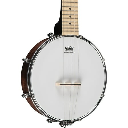 Gold Tone Left-Handed Plucky Traveler Banjo with Gig Bag Vintage Brown