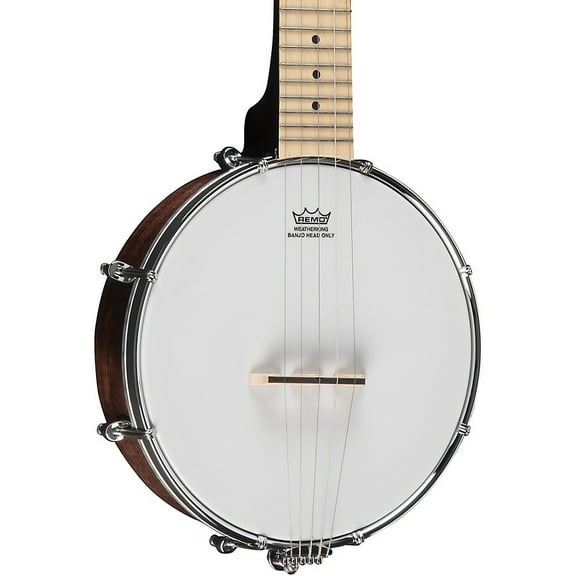 Gold Tone Left-Handed Plucky Traveler Banjo with Gig Bag Vintage Brown