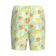 thumbnail image 5 of Gaeub Tree Palms Lemon Printed Men's Short Pajama Pants, Lightweight Lounge & Sleep Bottoms Keep You Cool - 3X-Large, 5 of 9