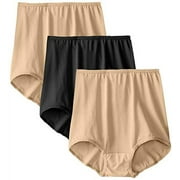 Skimp Skamp Brief (Pack of 3) (1 Black / 2 Nude)