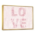 thumbnail image 3 of Designart 'Pink Pastel Love Abstract ' Shabby Chic Framed Canvas Wall Art Print, 3 of 5