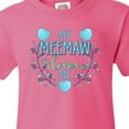 thumbnail image 4 of Inktastic My Meemaw Loves Me with Flowers and Hearts Youth T-Shirt, 4 of 5