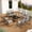 Gray, variant on 8-Piece Outdoor Conversation Set, Textilene Patio Furniture with Rocking Chairs, Loveseat and Tempered Glass Coffee Table, Perfect for Garden Backyard Balcony Poolside, Black