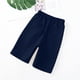 thumbnail image 5 of Pantalones de Uniforme Escolar de Niños Pantalones Cortos de Uniforme Escolar de Color Sólido Pantalones Medios de Estudiantes Pantalones de Cinco Piernas Casual Cintura Elástica Completa, 5 of 8