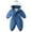 Blue, variant on Newborn Snowsuit Baby's Romper Jumpsuit Winter Coats Warm Down Coat Cute Padded Windproof Onesie for Infant Girls Boys Dark Blue 3-4 Years
