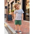 thumbnail image 5 of BemeyourBBs Toddler Baby Boy Duck Hunting Fishing Outfit Infant Baby Boys Summer Clothes Casual Bear Fish Duck Animal Print Short Sleeve T Shirt Tops and Shorts 2 Pcs Set, 5 of 9