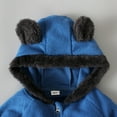 thumbnail image 6 of MuZeFu Fall and Winter Jacket for Juniors Toddler Kids Baby Boys Girls Fashion Cute Solid Color Keep Warm Zipper Bear Ear Hooded Jacket Coat, 6 of 9