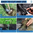 thumbnail image 5 of EastVita 6x100FT Weed Barrier Fabric Heavy Duty Woven Landscape Fabric Easy Setup Ground Cover Weed Control Mat for Greenhouse Yard Flower Bed Garden Black, 5 of 6