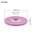 thumbnail image 2 of Unique Bargains 7-inch Bench Grinding Wheel Pink Aluminum Oxide PA 60 Grit for Surface Grinding, 2 of 3