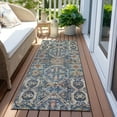 thumbnail image 6 of Addison Rugs Chantille Indoor/Outdoor Transitional Global Denim Washable Runner Rug, 2'3" x 7'6", 6 of 6
