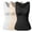 3 Pack Black Beige White, variant on SHAPEVIVA Shapewear Tank Tops with Built in Bra for Women Tummy Control Camisole Underskirts Body Shaper