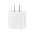 thumbnail image 3 of Cargador de pared Samsung con adaptador de corriente de 25 W con cable, color blanco, 3 of 5