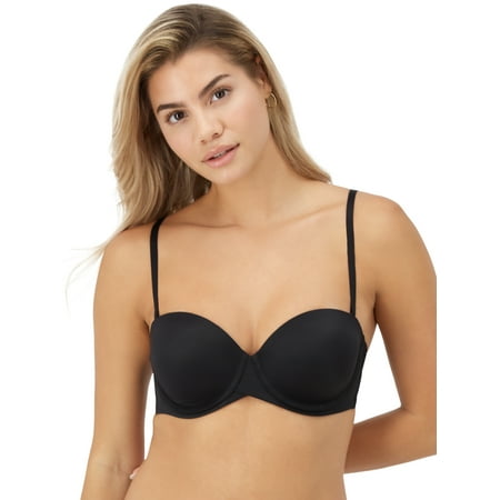 Maidenform Women s Stay Put Strapless Push Up Underwire Bra  Style SN6990