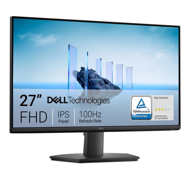 Dell Pro 27 Monitor 27" 1080p FHD 100Hz IPS Pantalla de Ordenador Antideslumbrante Negro, SE2725HM