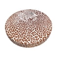 thumbnail image 1 of Disketp Leopard Brown Funda Redonda para Taburete, Funda de Cojín para Silla de Bar Suave y Elástica-13 inch, 1 of 7