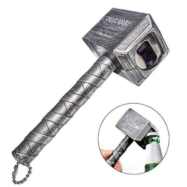 Abridor de botellas de cerveza, en forma de martillo de Thor, perfecto para bar y uso doméstico, estilo martillo de guerra, gran regalo para festivales, recomendado para cerveza. Ormromra 2034174-2