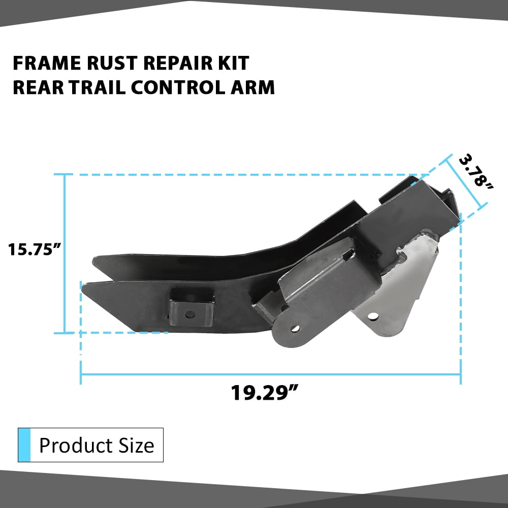 Pair Rear Trail Control Arm Frame Rust Repair Kit Fit For 1997-2006 Jeep Wrangler TJ