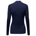 thumbnail image 2 of FashionOutfit Women's Mock Turtle neck Long sleeve Knit Top Sweater, 2 of 3