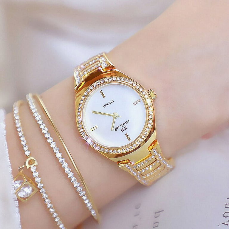 Relogio Feminino 2022luxury Brand Diamond Women Watches Gold Quartz Ladies  Wrist Watches Stainless Steel Clock Female Watch - Quartz Wristwatches