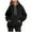 Black, variant on Women's Basic Hoodie Fall Winter Trendy Hooded Sweatshirt with Pockets Pullover Top