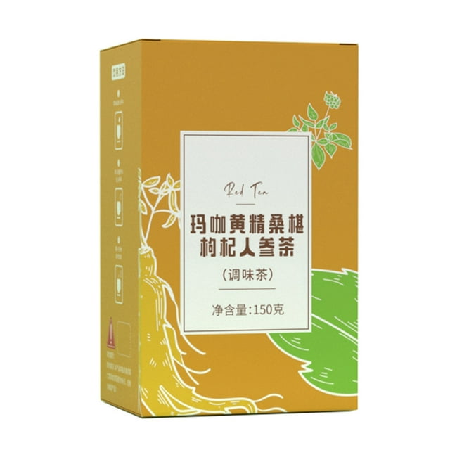 Ginseng Five Treasure Tea Maca Polygonatum Mulberry Wolfberry y Ginseng Combinación Bolsas de té de hierbas 150 g 5 g x 30 bolsas