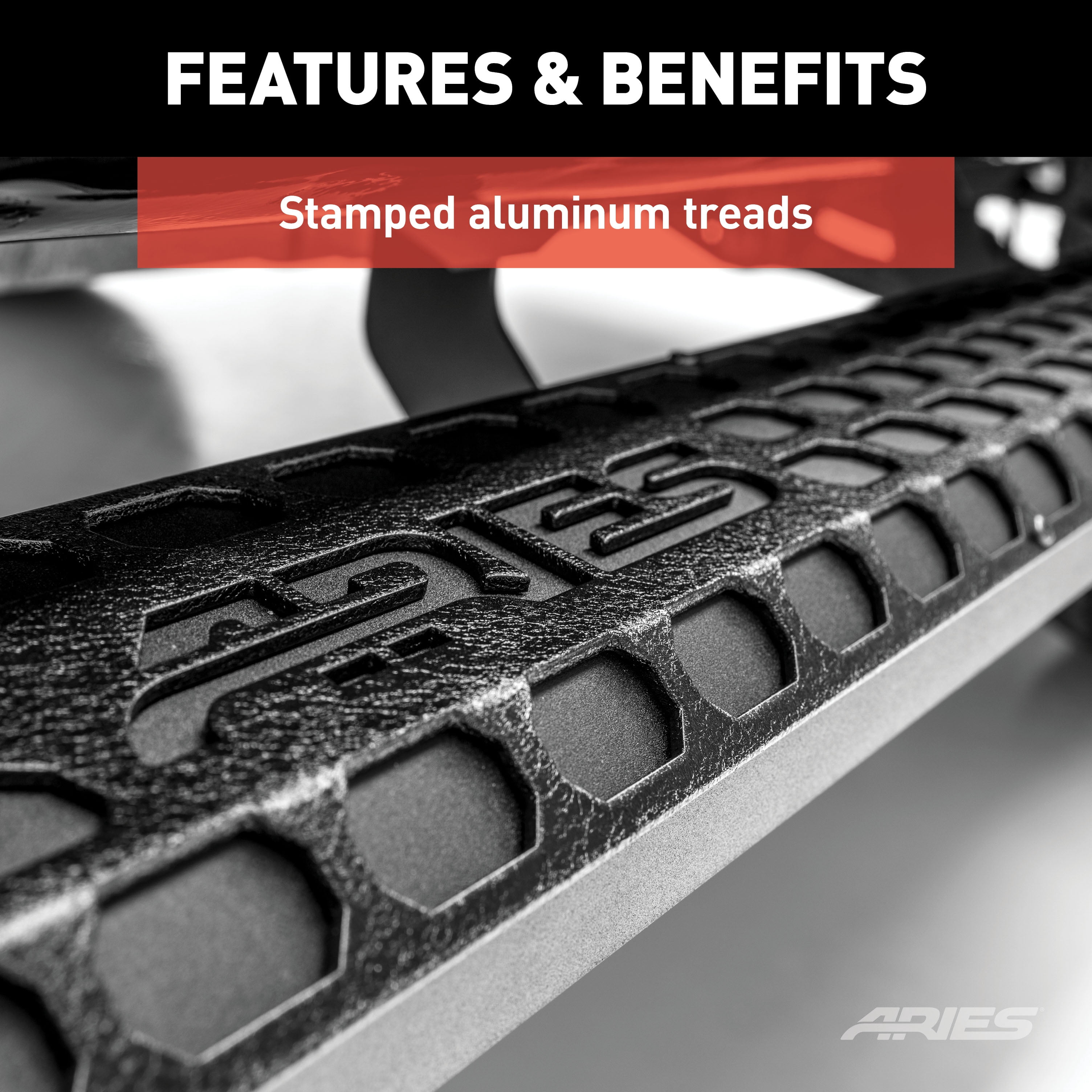 ARIES 2556007 AdvantEDGE Black Aluminum 53-Inch Truck Running Boards, Select Ford F-150 Fits select: 2004 FORD F150 SUPERCREW, 2005-2009 FORD F150