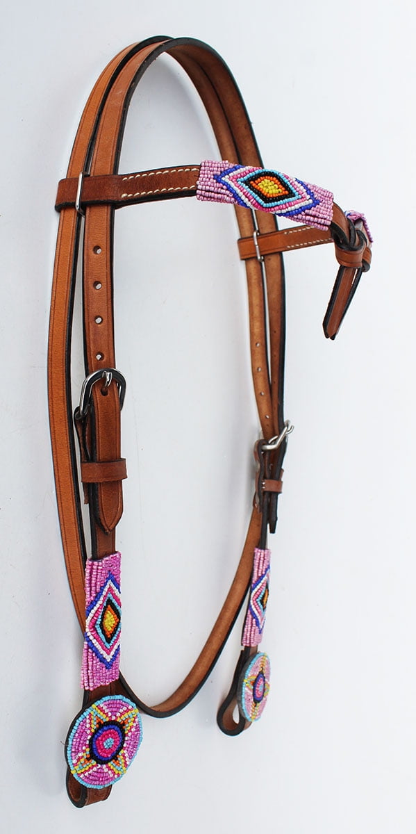 Horse Show Bridle Western Leather Headstall 7943HB