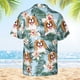 thumbnail image 3 of Camisa hawaiana con estampado 3D de cara de perro divertida para hombres, camisas florales de manga corta frescas de verano para mujeres, linda camisa hawaiana de playa para niños, 3 of 5
