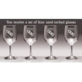 thumbnail image 2 of Gilmore Irish Coat of Arms Wine Glasses - Set of 4 (Sand Etched), 2 of 2