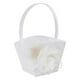 thumbnail image 1 of Cesta elegante para niña de flores de boda, contenedor de dulces de fruta con símbolo de amor elegante Blanco Zulema Cesta floral de boda, 1 of 8