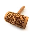 thumbnail image 1 of Mini Rouleau Gravé avec Motif pour Biscuits Gaufrés (Coq FOLK), 1 of 4