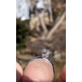 thumbnail image 3 of Solitaire Brilliance 2.5Ct Round Moissanite Engagement Ring with Dainty Half Eternity Wedding Band Set in 14K White Gold, Ring Size 9, 3 of 5