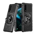 thumbnail image 1 of Eaglecell - para TCL Stylus 5G /T779 - Funda protectora a prueba de golpes con soporte de anillo - RS7 negro, 1 of 1