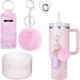 thumbnail image 1 of wonima44 Silicone Boot for Stanley Cup 40 OZ, Glitter Boots for Stanley Quencher 30 20 OZ, Bottom Cover for Hydroflask 40-12 OZ, Pom Keychain, Lipsticker Holder for Stanley Cup Accessories, 1 of 1