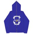 thumbnail image 1 of Sudaderas oscuras europeas y americanas para hombre y mujer, sudaderas con capucha góticas para parejas, sudaderas de Cremallera larga de talla grande Harajuku 2023, 1 of 5