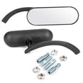 thumbnail image 1 of 2Pcs Motorcycle Black Mini Oval Rear View Mirror for Honda Shadow 600/750/1100 ACE, 1 of 14