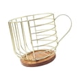 thumbnail image 1 of veasfak Coffee Capsule Holder Coffee Capsule Container Cup Organizer Wire Coffee Capsule gold no letters, 1 of 9